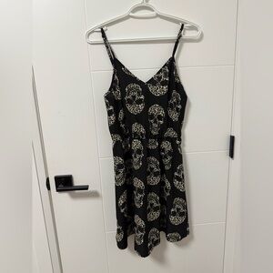 Women's skull print summer dress